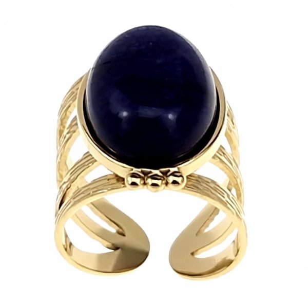 ring 18,30mm gold stainless steel