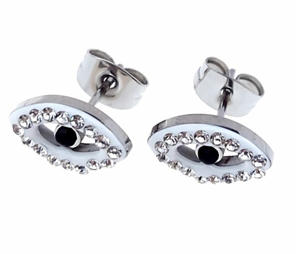 gold earrings made of stainless steel