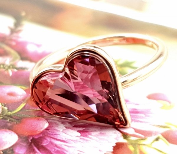 gold ring 16,60mm. gold-plated engagement xuping