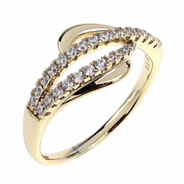 gold ring 18,60mm. gold-plated engagement xuping
