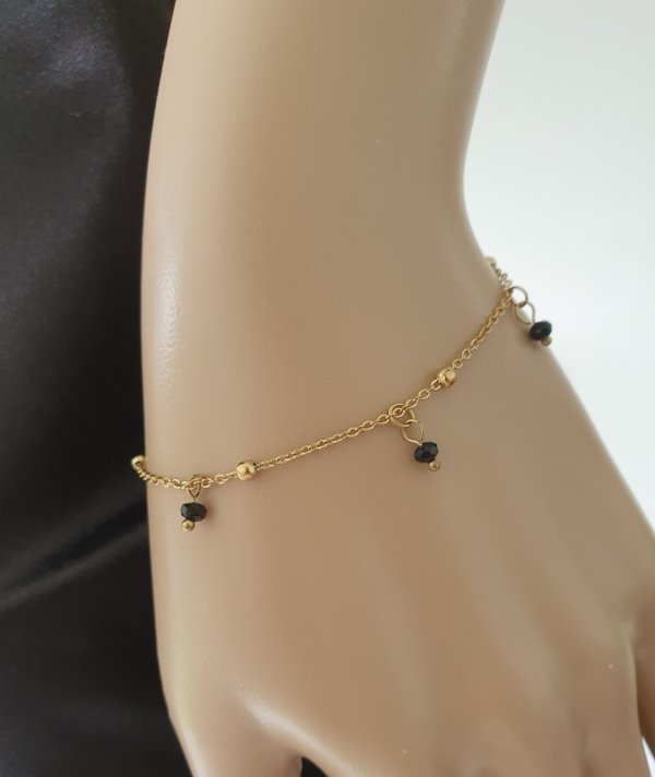 BRACELET GOLD CELEBRITY STAINLESS STEEL