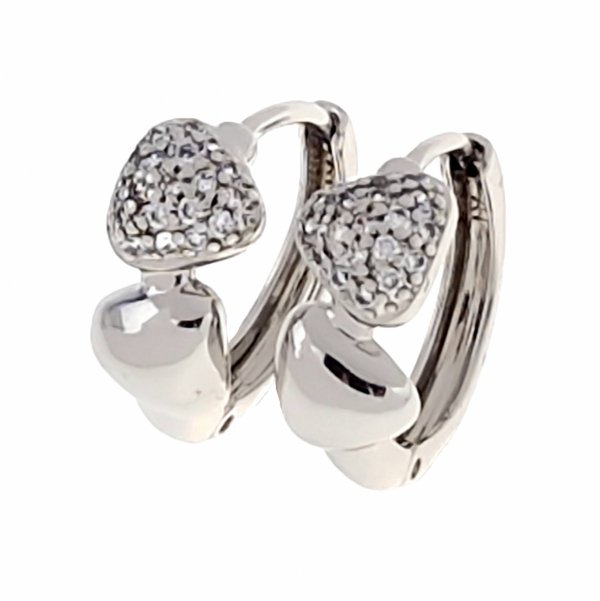gold plated earrings with exclusive cubic zirconia