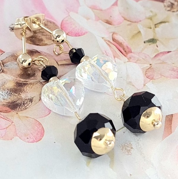 gold earrings made of stainless steel