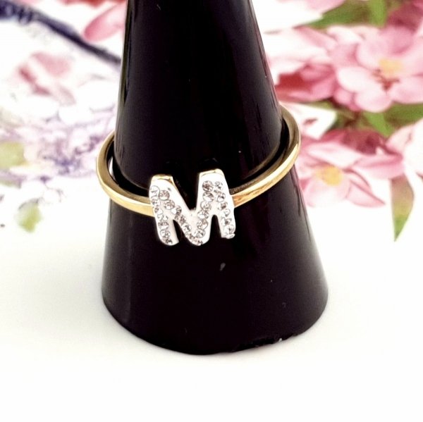 ring 18,30mm gold stainless steel