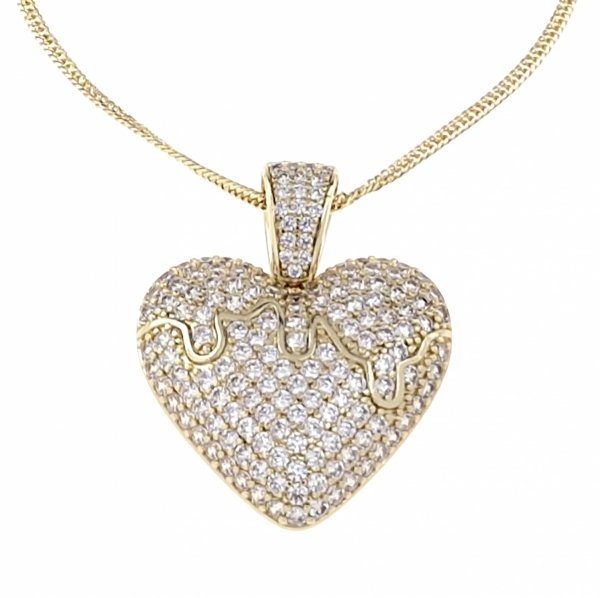 gold pendant 18k shiny xuping