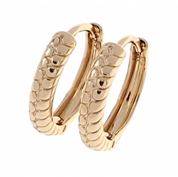 gold plated earrings with exclusive cubic zirconia