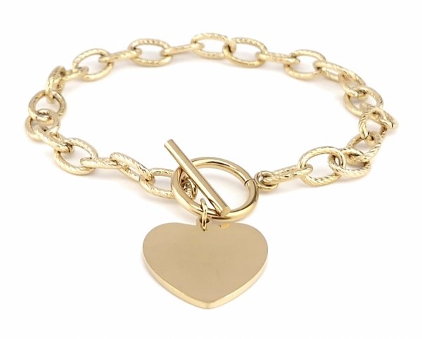 BRACELET GOLD CELEBRITY STAINLESS STEEL