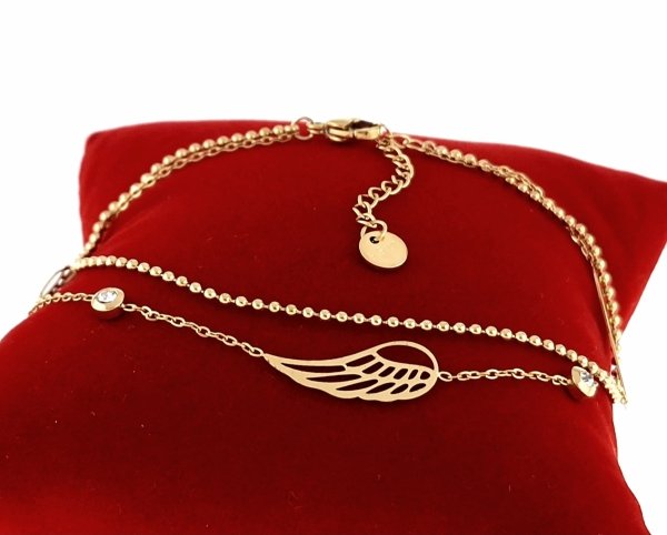BRACELET GOLD CELEBRITY STAINLESS STEEL