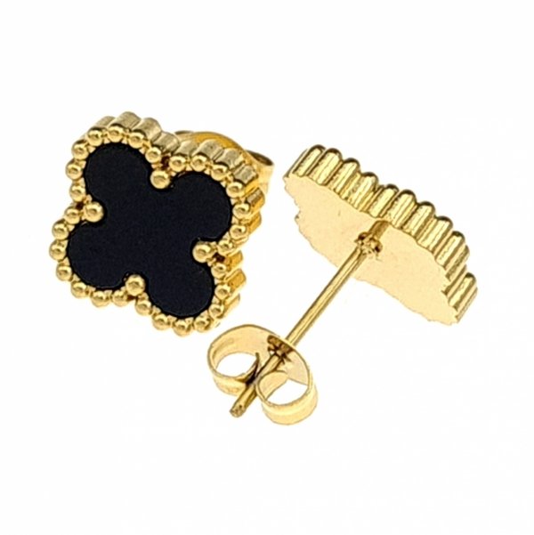 gold earrings made of stainless steel
