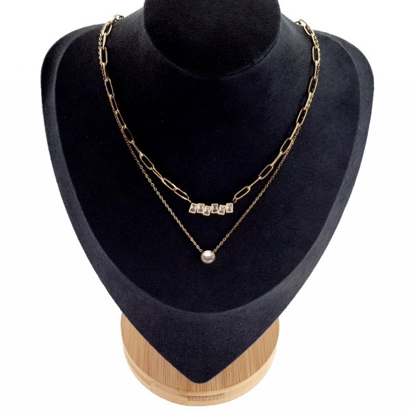 GOLD CHAIN NECKLACE celebrity STAINLESS STEEL