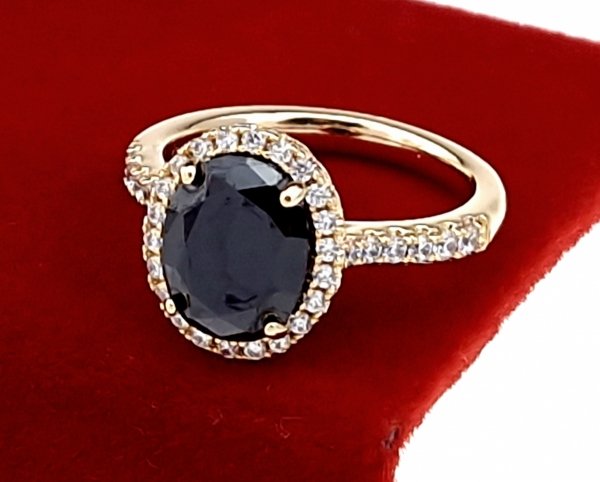 gold ring 18,60mm. gold-plated engagement xuping