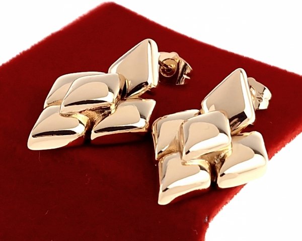 exclusive swarovski gold-plated earrings