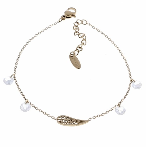 BRACELET GOLD CELEBRITY STAINLESS STEEL