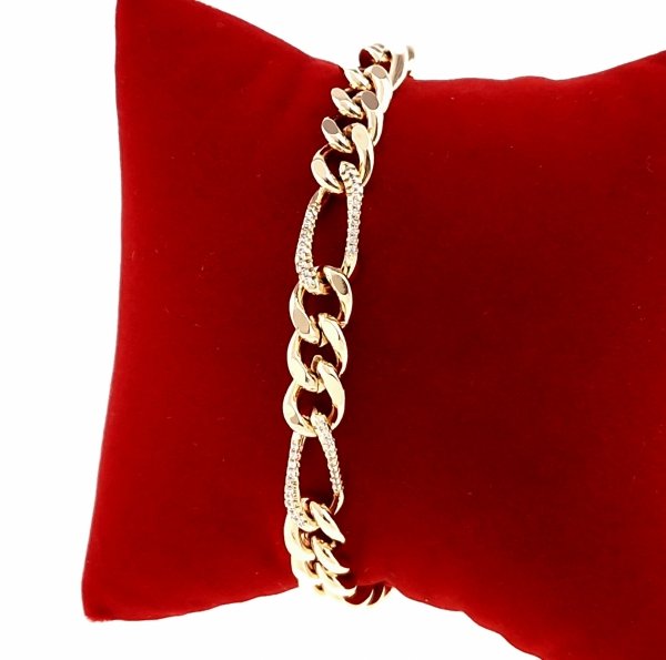 gold bracelet for a gold-plated leg