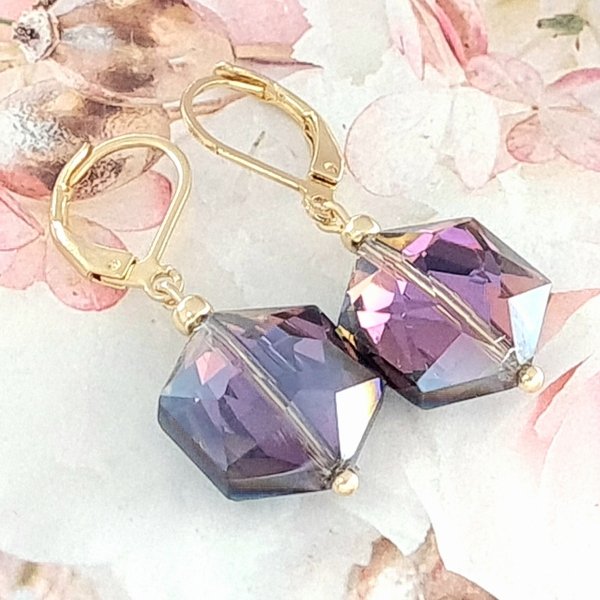 gold earrings made of stainless steel