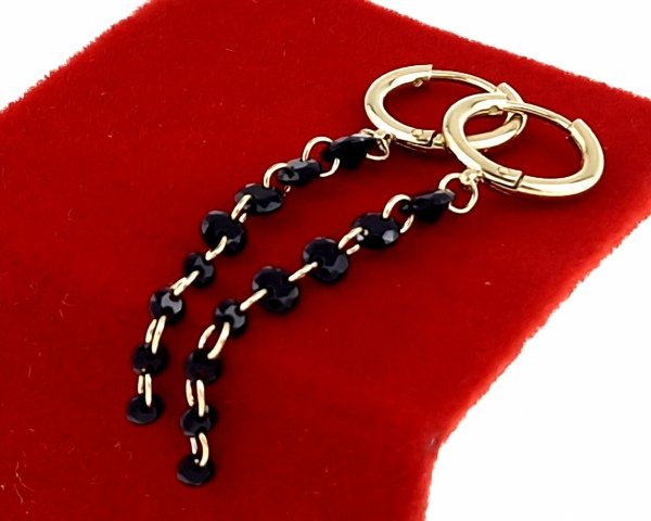 gold earrings made of stainless steel