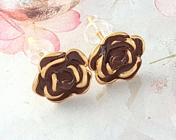 gold plated earrings with exclusive cubic zirconia