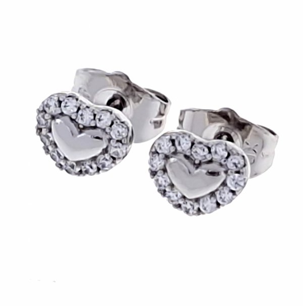 gold plated earrings with exclusive cubic zirconia