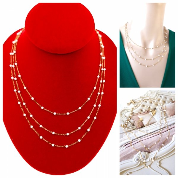 GOLD CHAIN NECKLACE celebrity STAINLESS STEEL