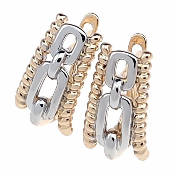 gold plated earrings with exclusive cubic zirconia