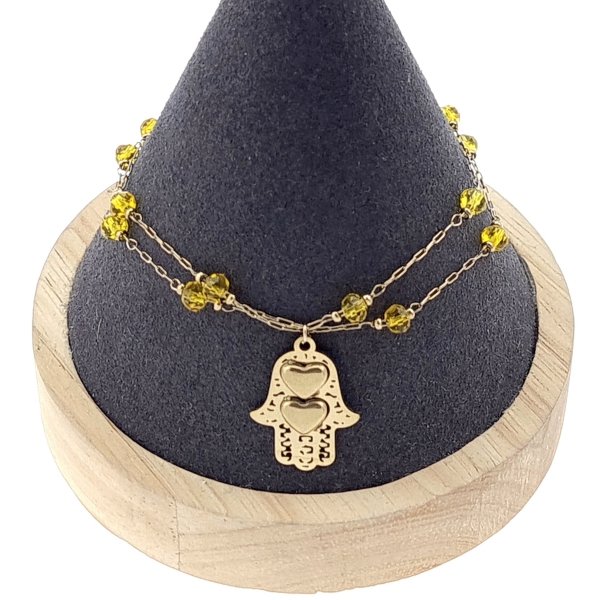 BRACELET GOLD CELEBRITY STAINLESS STEEL