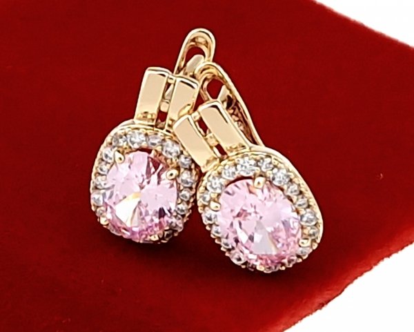 exclusive swarovski gold-plated earrings
