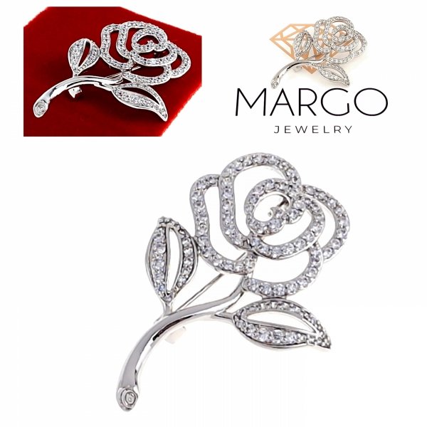 elegant gold brooch