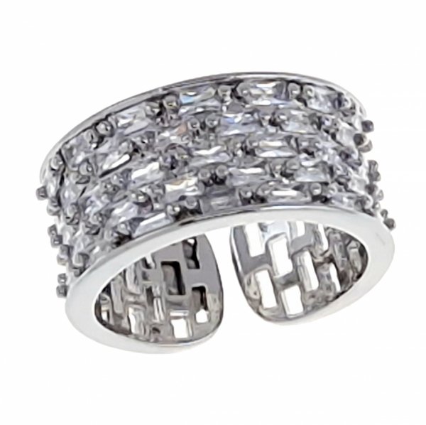 gold ring 17,00mm. gold-plated engagement xuping