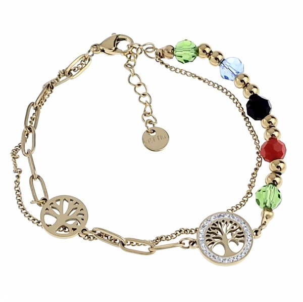 BRACELET GOLD CELEBRITY STAINLESS STEEL