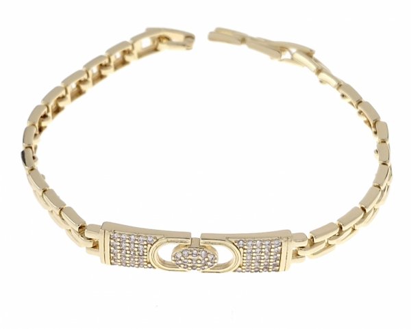 gold bracelet for a gold-plated leg