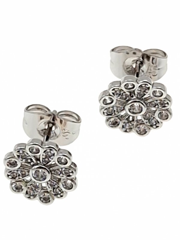 gold plated earrings with exclusive cubic zirconia