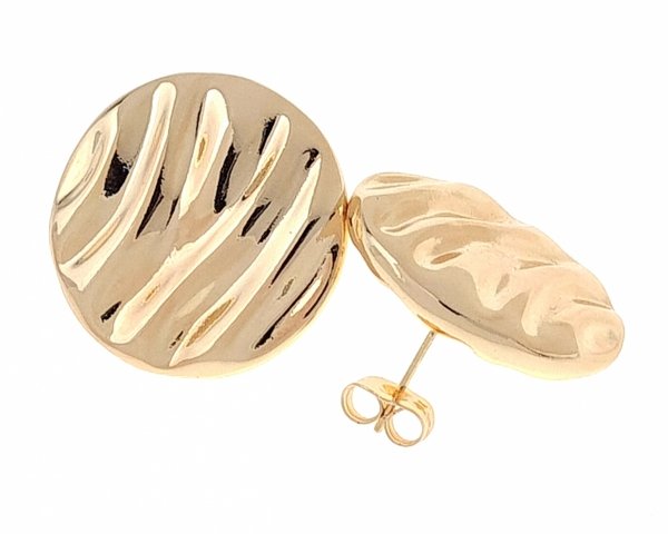 gold plated earrings with exclusive cubic zirconia