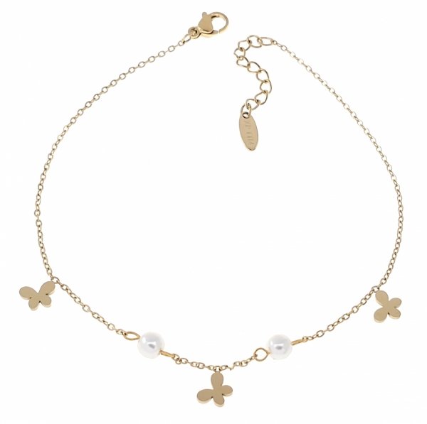 BRACELET GOLD CELEBRITY STAINLESS STEEL