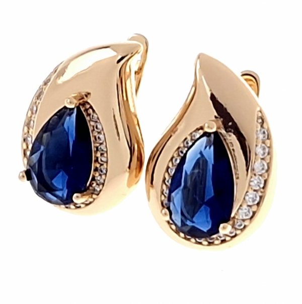 exclusive swarovski gold-plated earrings