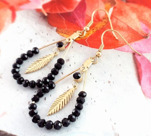 gold earrings made of stainless steel