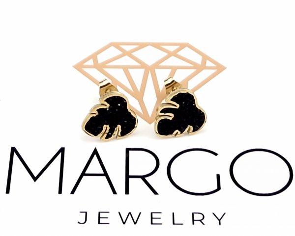 gold earrings made of stainless steel