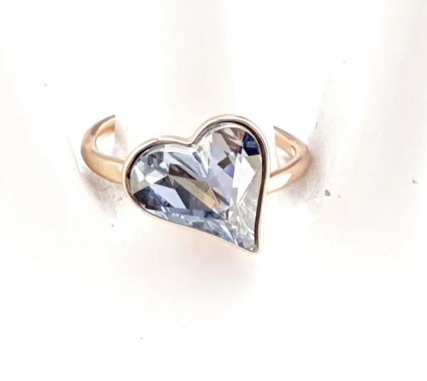 gold ring 17,60mm. gold-plated engagement xuping