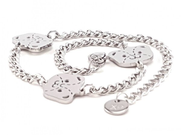 BRACELET GOLD CELEBRITY STAINLESS STEEL