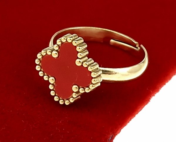 ring 18,30mm gold stainless steel