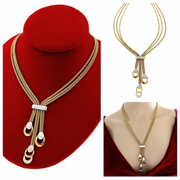 GOLD CHAIN NECKLACE celebrity STAINLESS STEEL