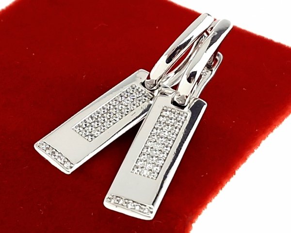 gold plated earrings with exclusive cubic zirconia