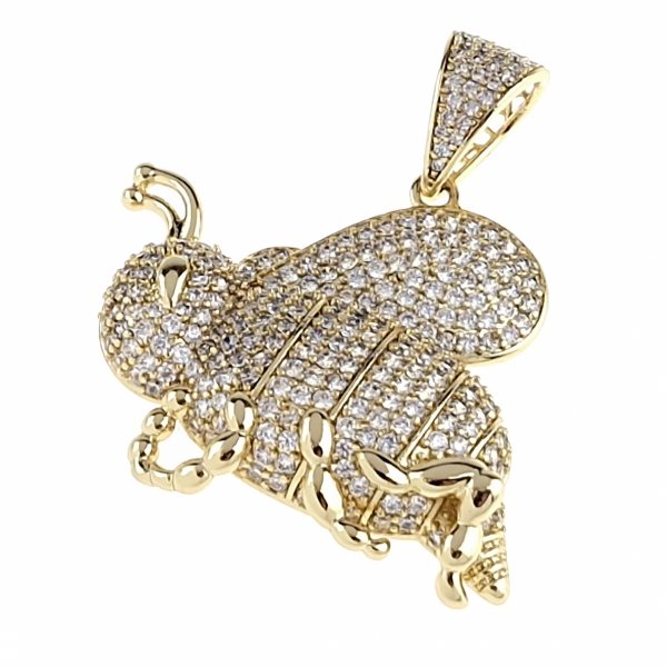 gold pendant 18k shiny xuping