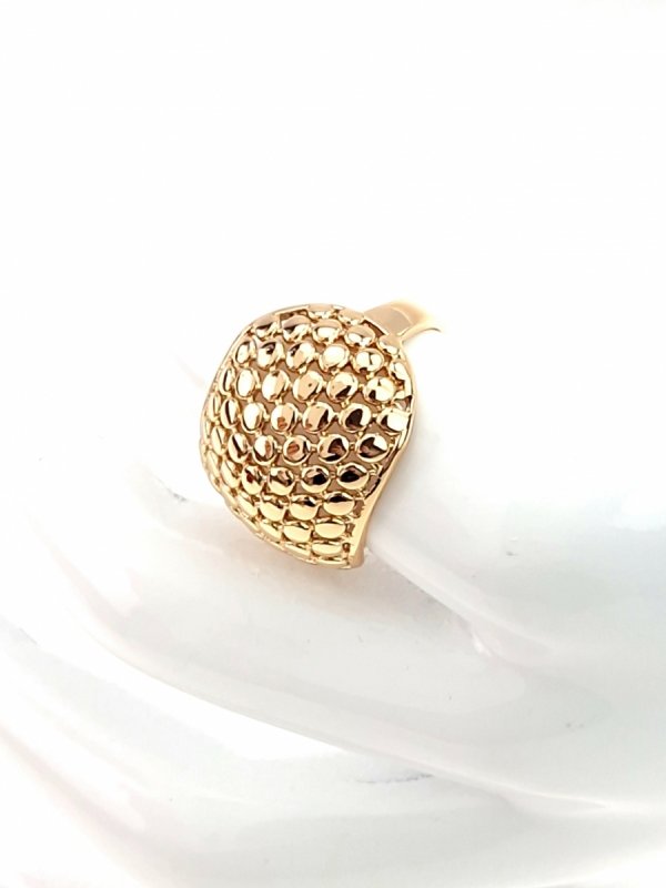 gold ring 18,60mm. gold-plated engagement xuping