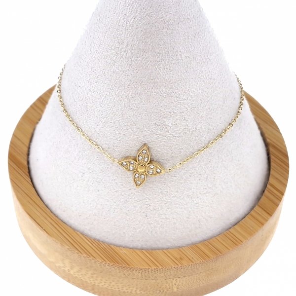 BRACELET GOLD CELEBRITY STAINLESS STEEL