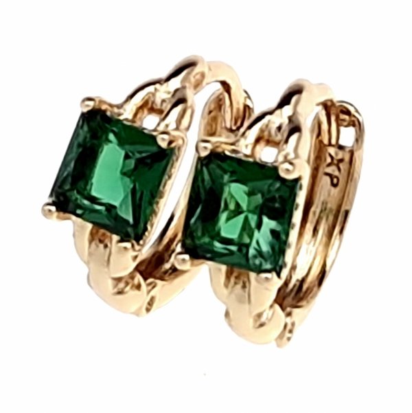 exclusive swarovski gold-plated earrings
