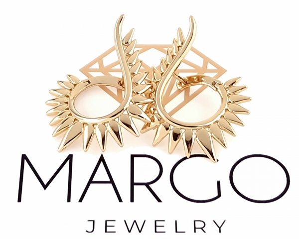 exclusive swarovski gold-plated earrings