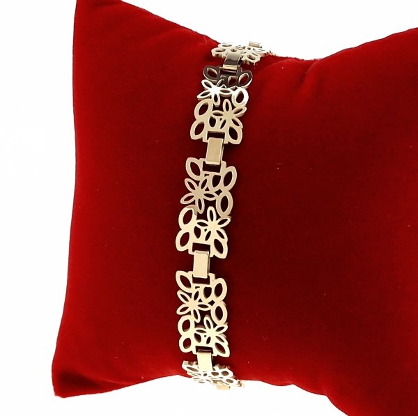 BRACELET GOLD CELEBRITY STAINLESS STEEL