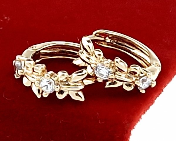 exclusive swarovski gold-plated earrings