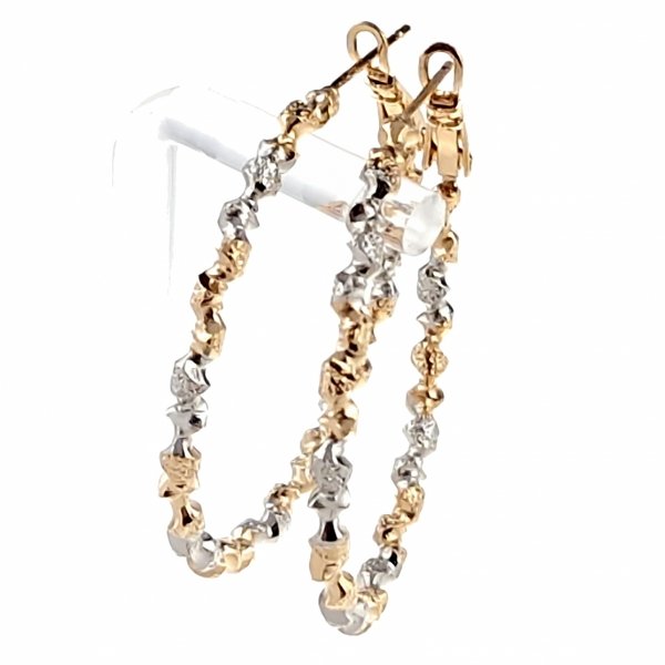 gold plated earrings with exclusive cubic zirconia