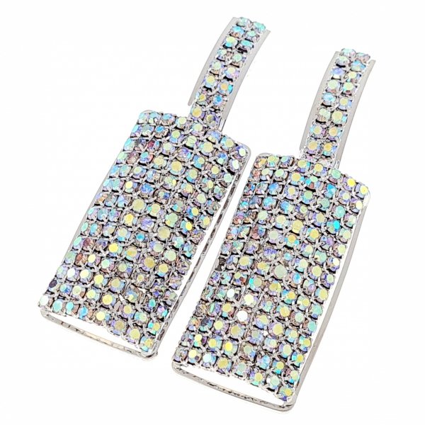EARRINGS GOLD LONG ZIRCONIA WEDDING WEDDING